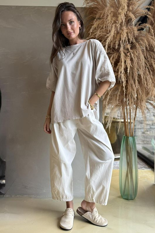 Atik Bubble Sleeve Top Calico /12=